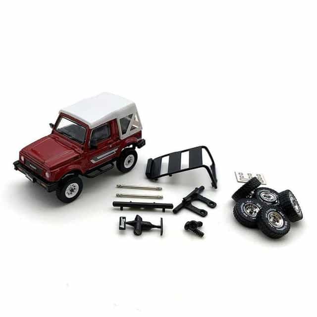 Suzuki Jimny SJ413 RHD red - skala 1:64 - BM Creation