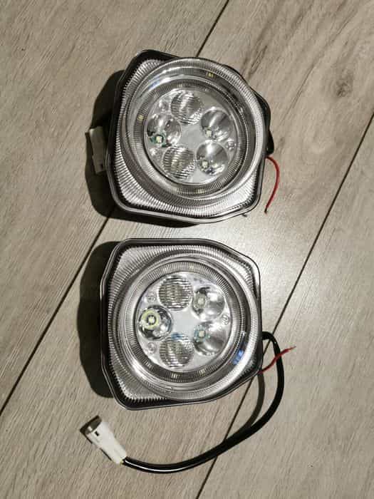Yamaha grizzly 700 lampa lampy led z ringami reflektor przód