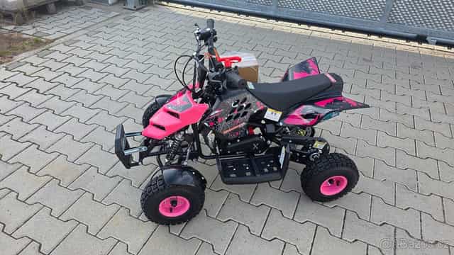 Dětská dvoutaktní čtyřkolka ATV Repti Nitro 49ccm růžová