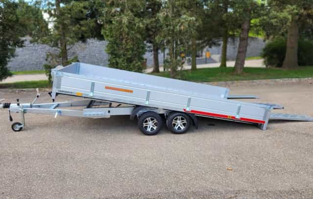 Sklopka Temared, ALU bočnice, 456x204cm, 2700kg, nájezdy