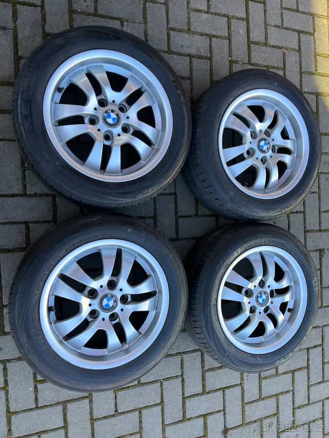4x alu disky 5x120 R16, letní pneu