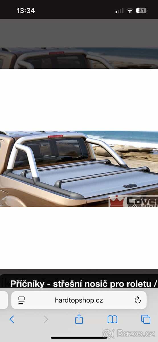 Pricniky na korbu nissan navara