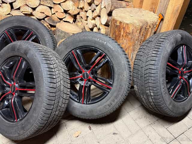 ALU Kola RONAL 18” R57 černá-červená VW Amarok