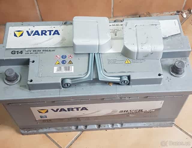 Autobaterie AGM G14 Varta silver 12V 95Ah 850A použitá
