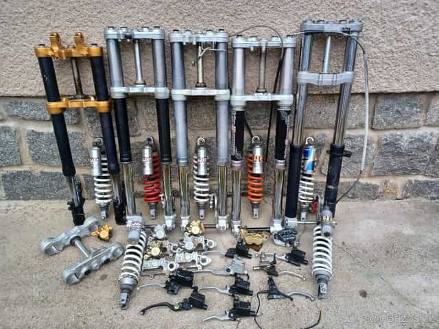 KTM LC4 640 - 620 KOLA, TLUMIČE, PUMPY, BRZDIČE ...