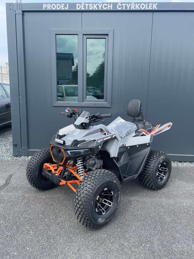 Dětská čtyřkolka FUN 125cc 3G8 - šedo oranžová model 2026