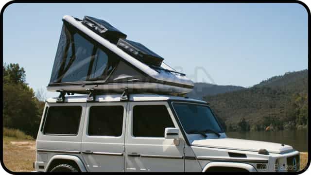 James Baroud - Nova L bílý 140 cm x 225 cm, střešní autostan