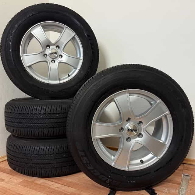 VW AMAROK 5x120 R17 ET50+LETNÍ 255/65R17 8/6,5mm