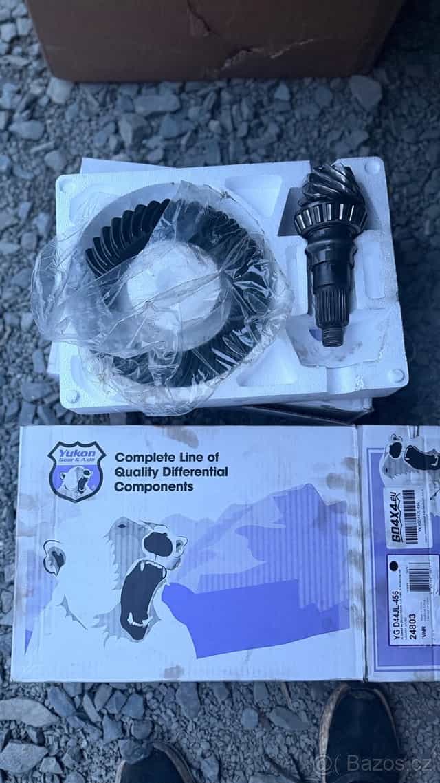 Přední+zadní hruška diferenciálu na Dana44 Jeep wrangler JL