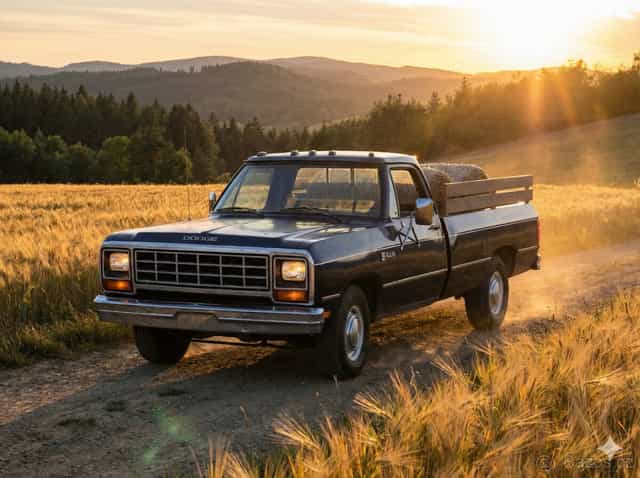 Dodge Ram D-250 1985 / 5.2l V8, Manuál, Klima