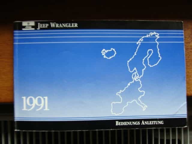 Koupím manuál pro JEEP WRANGLER  YJ do r.1995