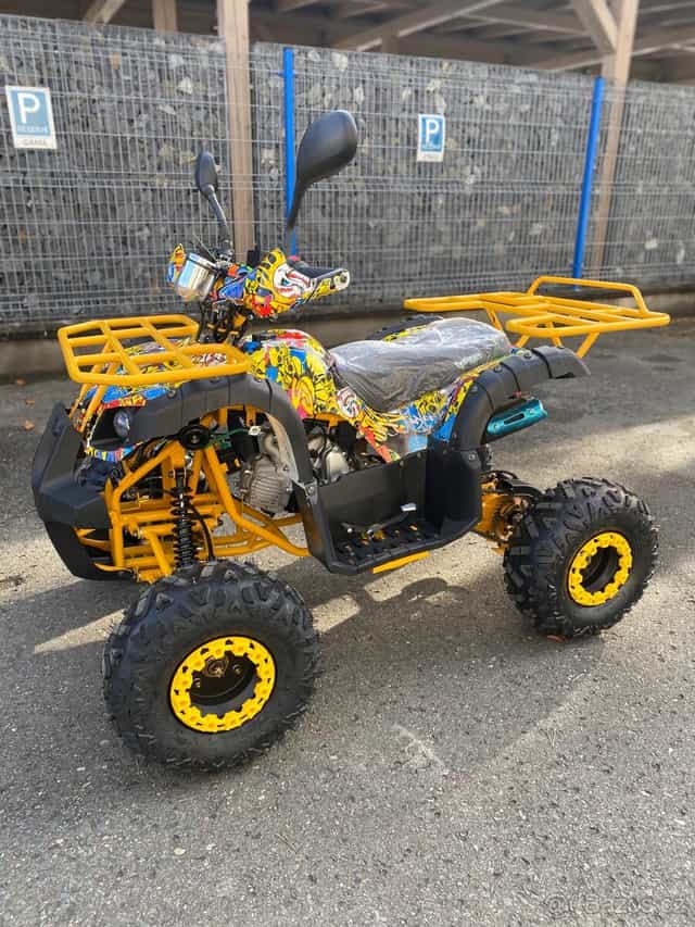 Dětská čtyřkolka Toronto 125cc - žluté grafity