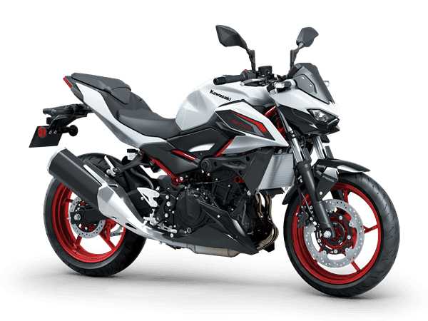 KAWASAKI Z500 SE MY26 Pearl Blizzard White / Ebony (WT1)