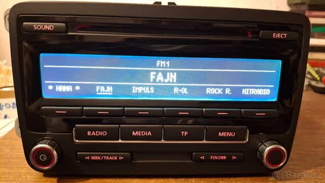 Autorádio VW RCD310 - Originál + PIN, plně funkční