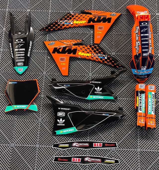 Motokrosové plasty na Ktm