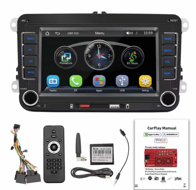 Nové autoradio radio pro Škoda Seat VW