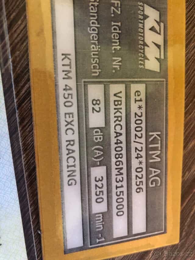 Ktm exc 450 r racing