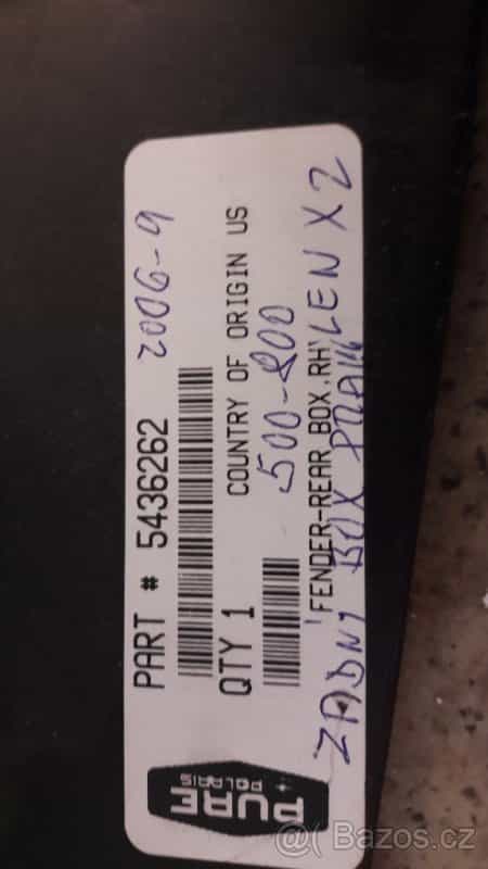 Polaris X2 - plastové diely + aj iné