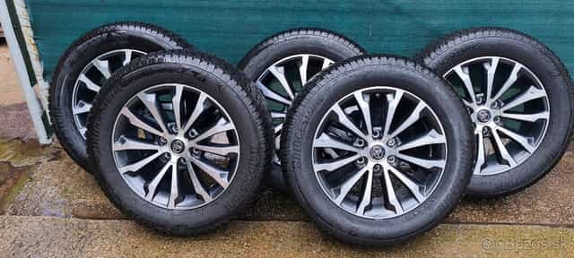 5 x Orig. Alu kolesa Toyota Land Cruiser, Hilux s pneu