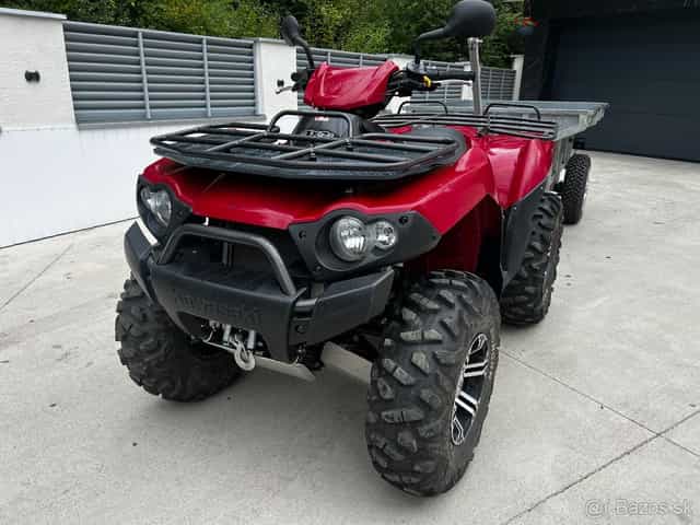 Kawasaki Brute Force 750+Výklopný Vozík+Radlica na sneh