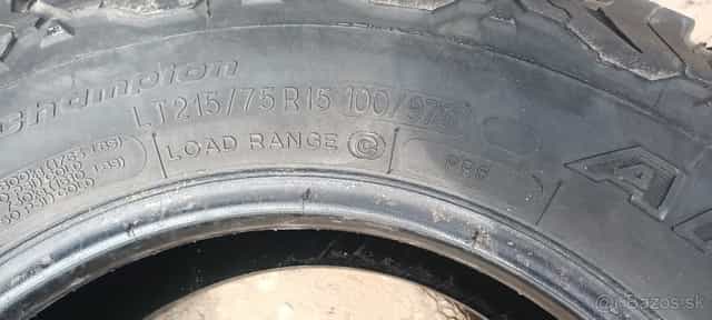 Predám pneu Bf goodrich all terrain