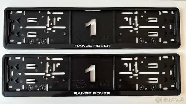 Range Rover podložky pod SPZ