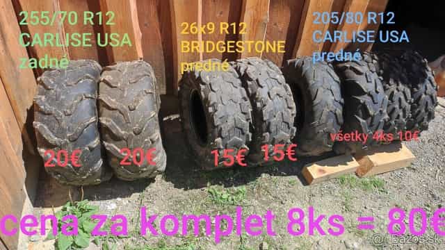 Pneumatiky na štvorkolku