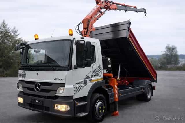 S3 sklápač r.2014 Mercedes Atego 1524 hydraulická ruka ATLAS
