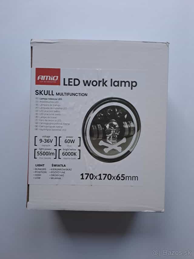 Led okruhle svetla 178mm - 60W - Homologizované - Tatra,V3s