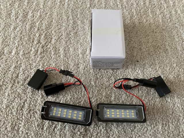 Led osvetlenie na SPZ Volkswagen