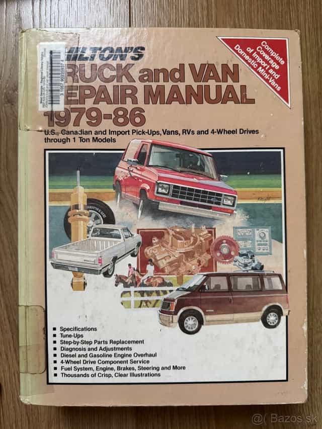 Montážní manual na všechny americké vans and trucks