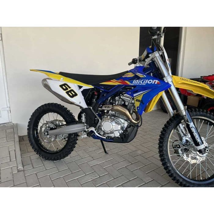 Motocicleta cross MZK Mikilon 250cc 21/18 4T benzina albastru/galben