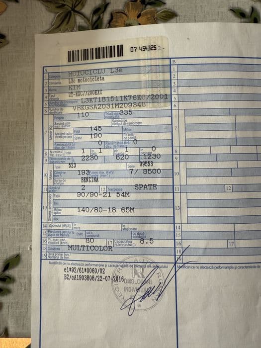 KTM 200cc enduro – stare bună