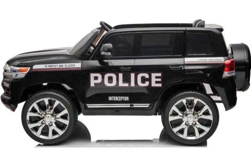 Masinuta electrica pentru copii Toyota Landcruiser Police cu roti EVA