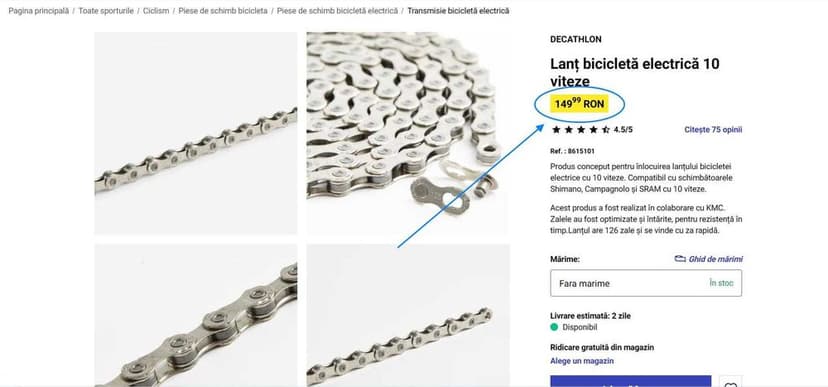 Piese  bicicleta; Lanțuri Shimano Deore, Pedale, Pompe,(Super Ofertă).