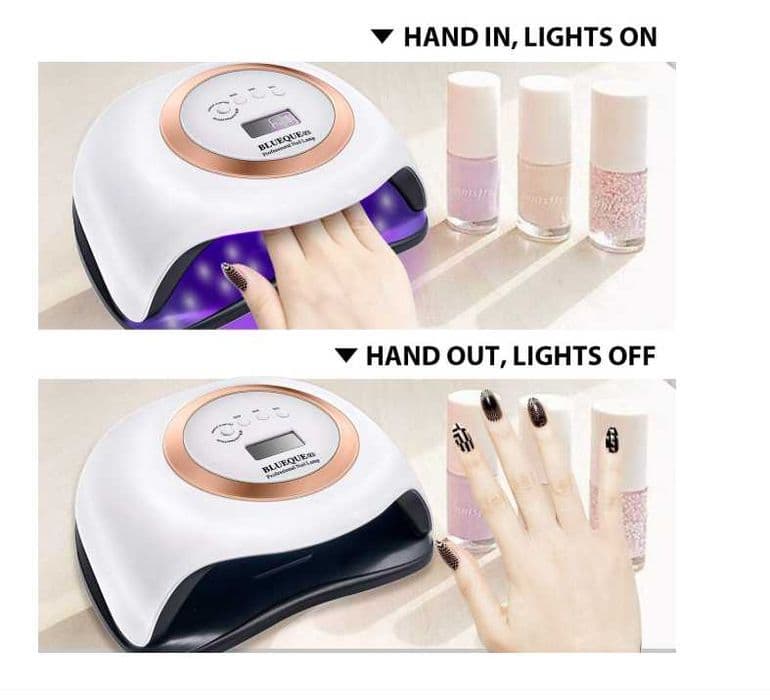 Lampa UV Profesionala Blueque V8 168W 36 leduri display digital unghii