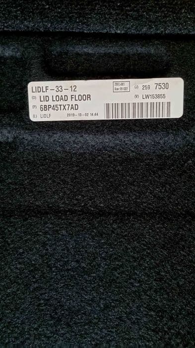 Carpeta - capac originala pt. portbagaj Jeep Wrangler JLU (4 usi)