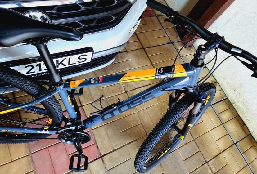 Bicicleta MTB hard tail Cross 29" Orange Gray Kenda