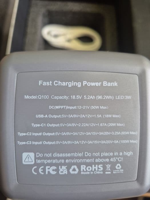 Baterie externa 100w Fast Charge 26000mAh