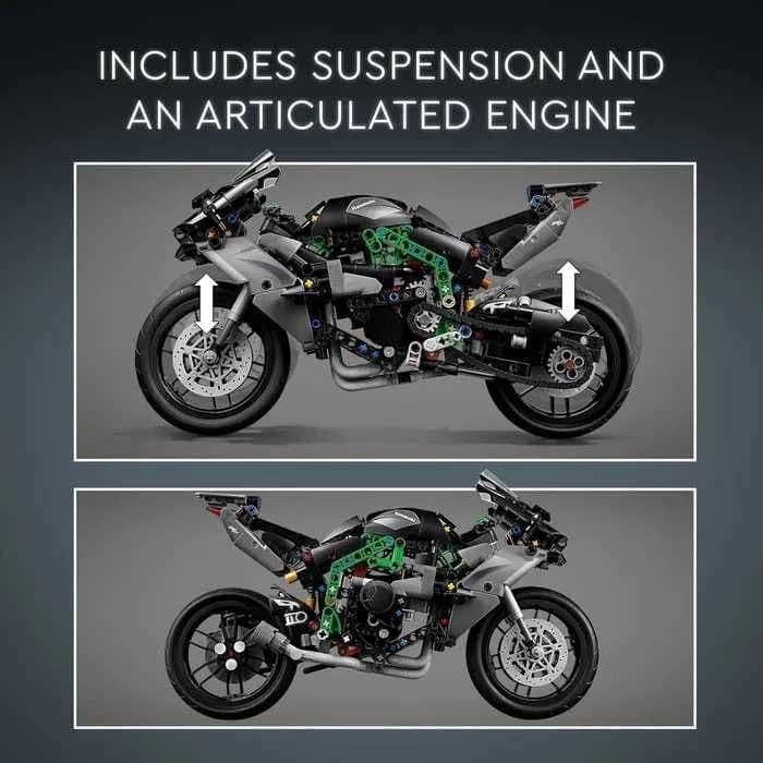 NOU TIP lego technic: Motocicleta Kawasaki Ninja H2R 42170