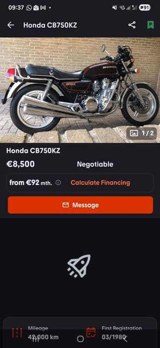 Honda CB 750 KZ 1979
