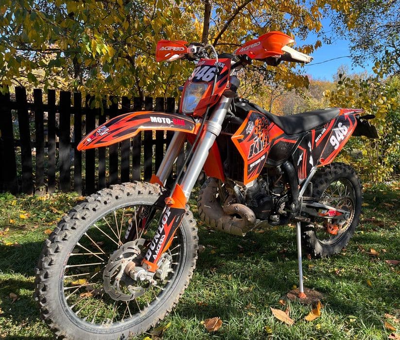 cross enduro KTM EXC 200 cu acte, inmatriculat, cu accesorii