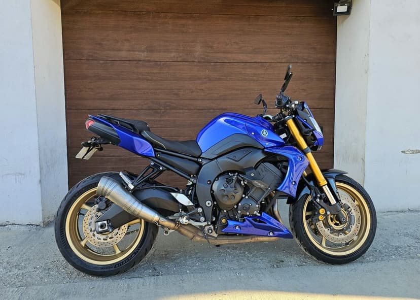 Yamaha FZ8, an 2010, evacuare LeoVince GP Pro, șa bagster