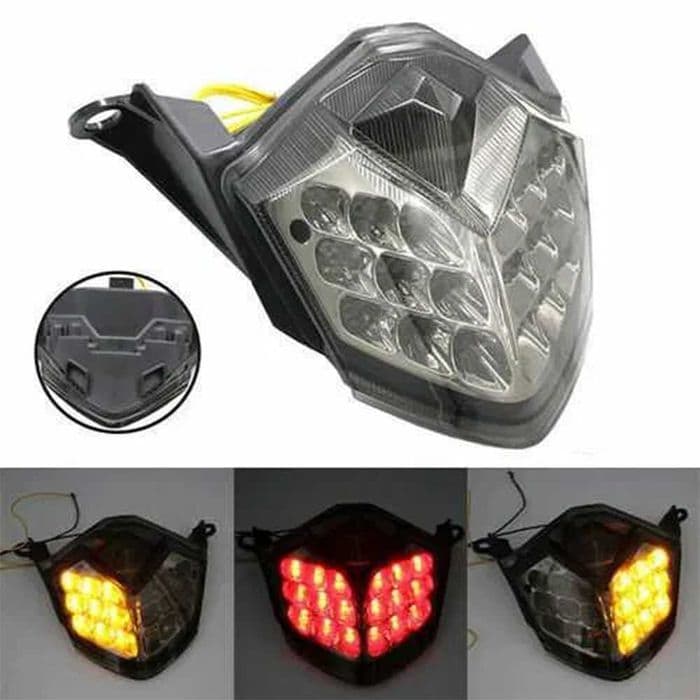 STOP SPATE MOTO LED Honda Yamaha Kawasaki Suzuki Ducati BMW Smoke EvoX