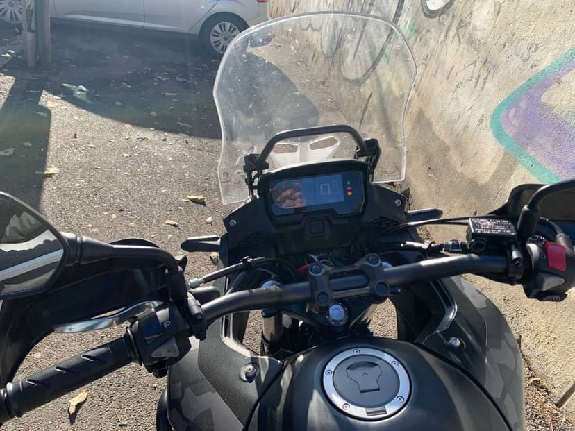 Vand Honda CB500X, rulata putin, topcase, crash guard