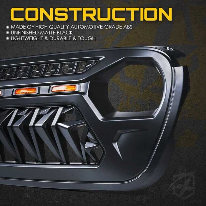 Grila fata centrala Jeep Wrangler JL 2018+ cu Lumini de zi LED