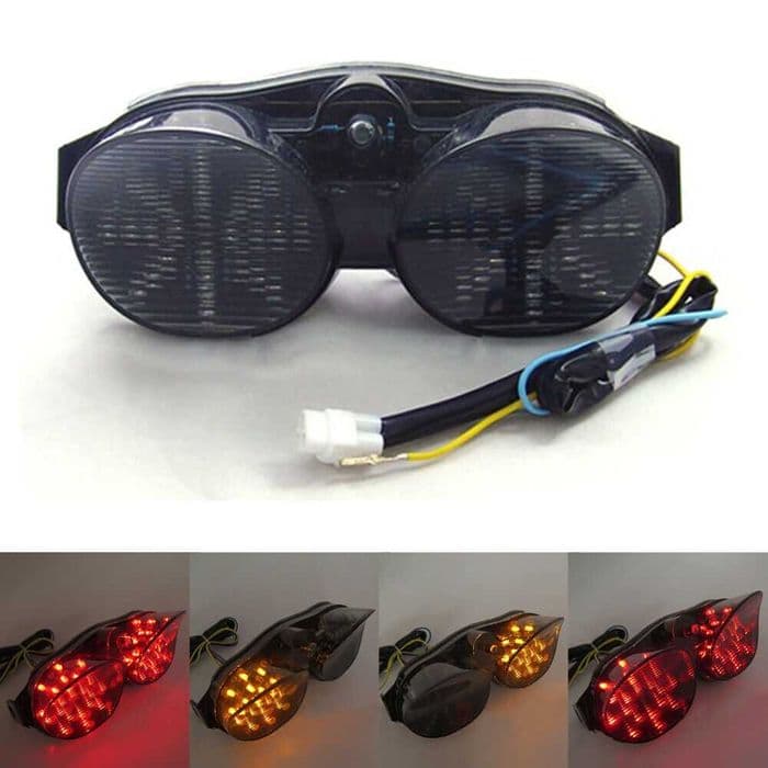 STOP SPATE MOTO LED Honda Yamaha Kawasaki Suzuki Ducati BMW Smoke EvoX