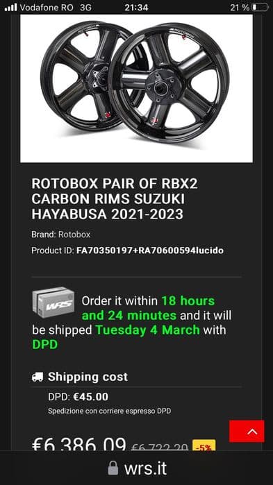 Hayabusa Gen 3 2022- TTS supercharger 400 HP/exclusivista -Rară