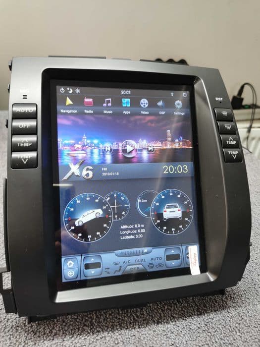 Navigatie Toyota Land Cruiser Prado 2002-2009 Tesla Style Android PX6