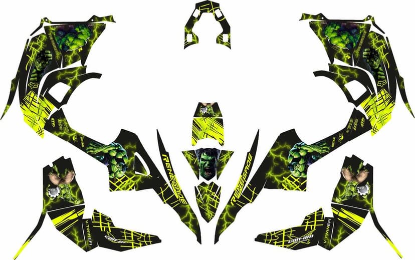 Stickere Autocolant Can-Am Renegade G1, G2  Printat si Laminat